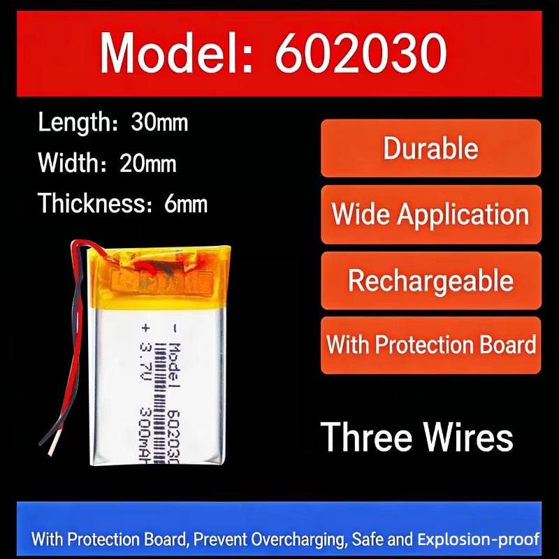Smart Watch - Batería de Litio de 3.7V 300mAh
