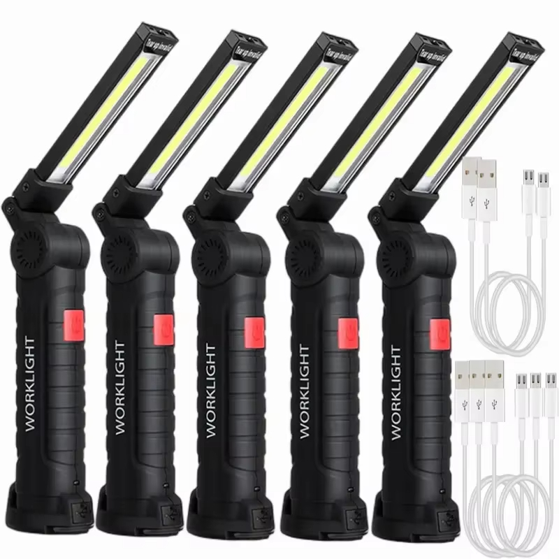 Power Bank - Linterna LED COB portátil, luz de