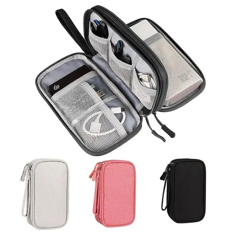 Cable Organizer - 1 unidad, gris/negro/rosa/azul marino, NUEVO organizador