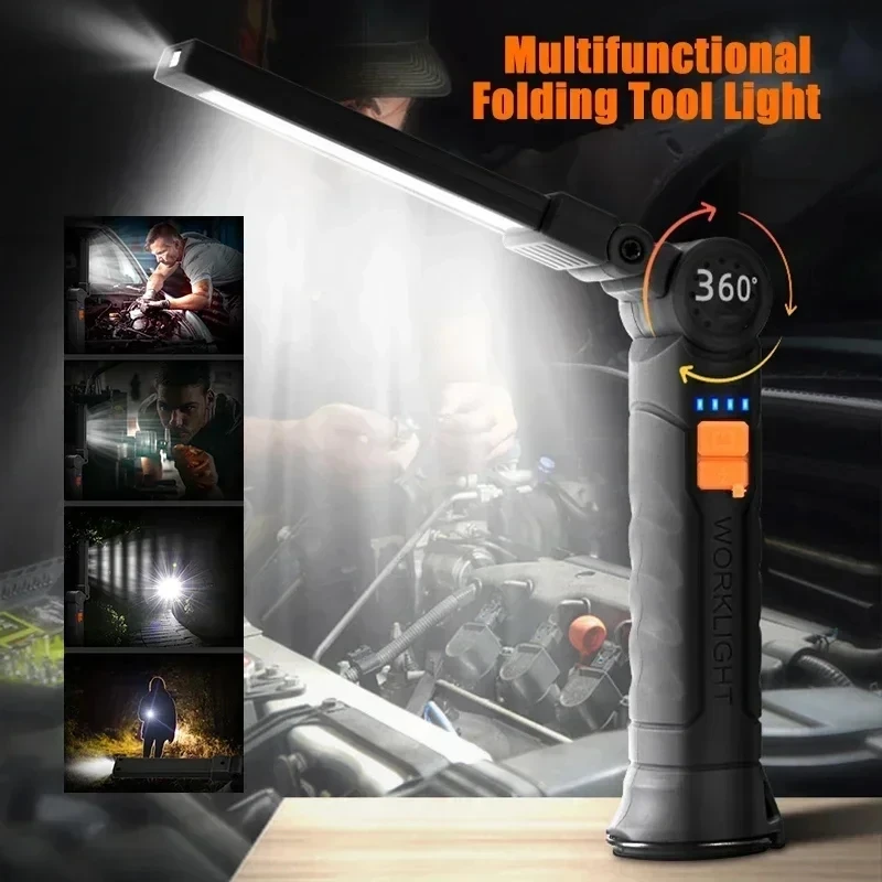 Linterna LED COB portátil, luz - Power Bank reseña y precio