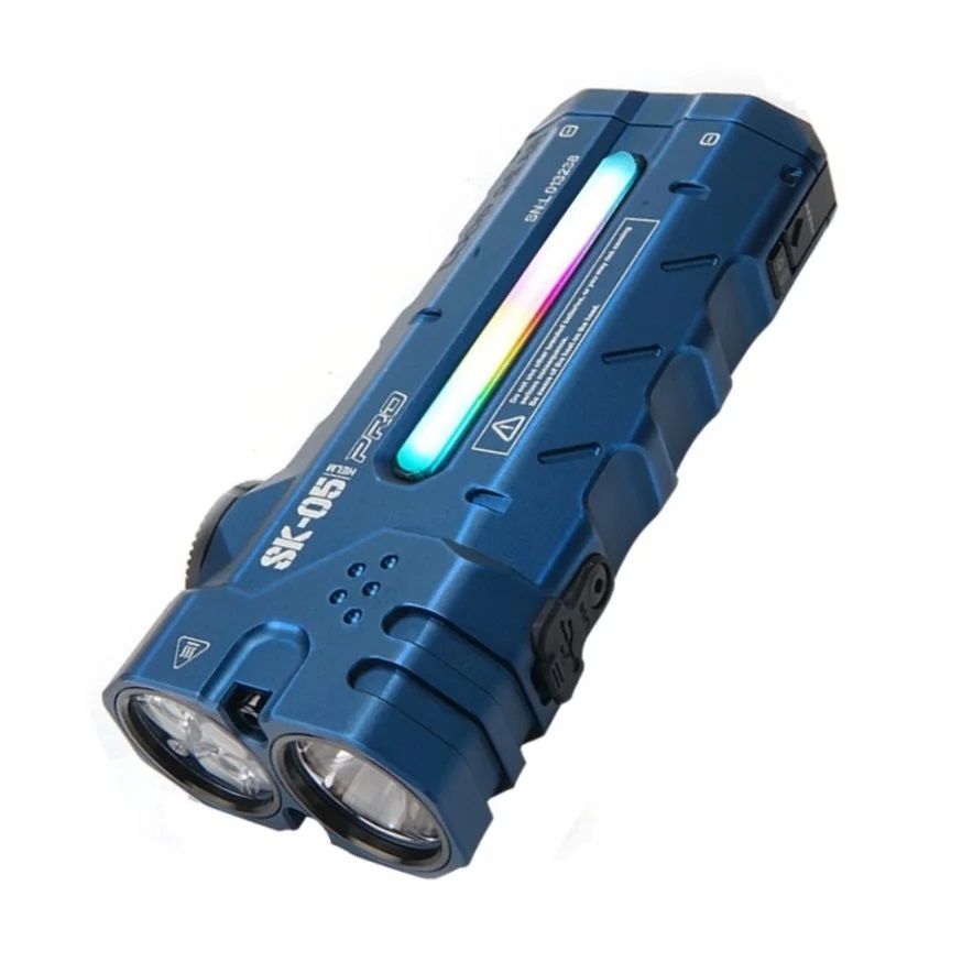 Potente linterna LED plana de  - Power Bank reseña y precio