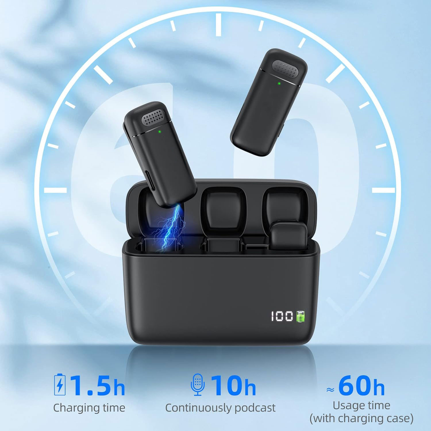 Paquete de 2 Micrófonos de Sol - Wireless Charger reseña y precio