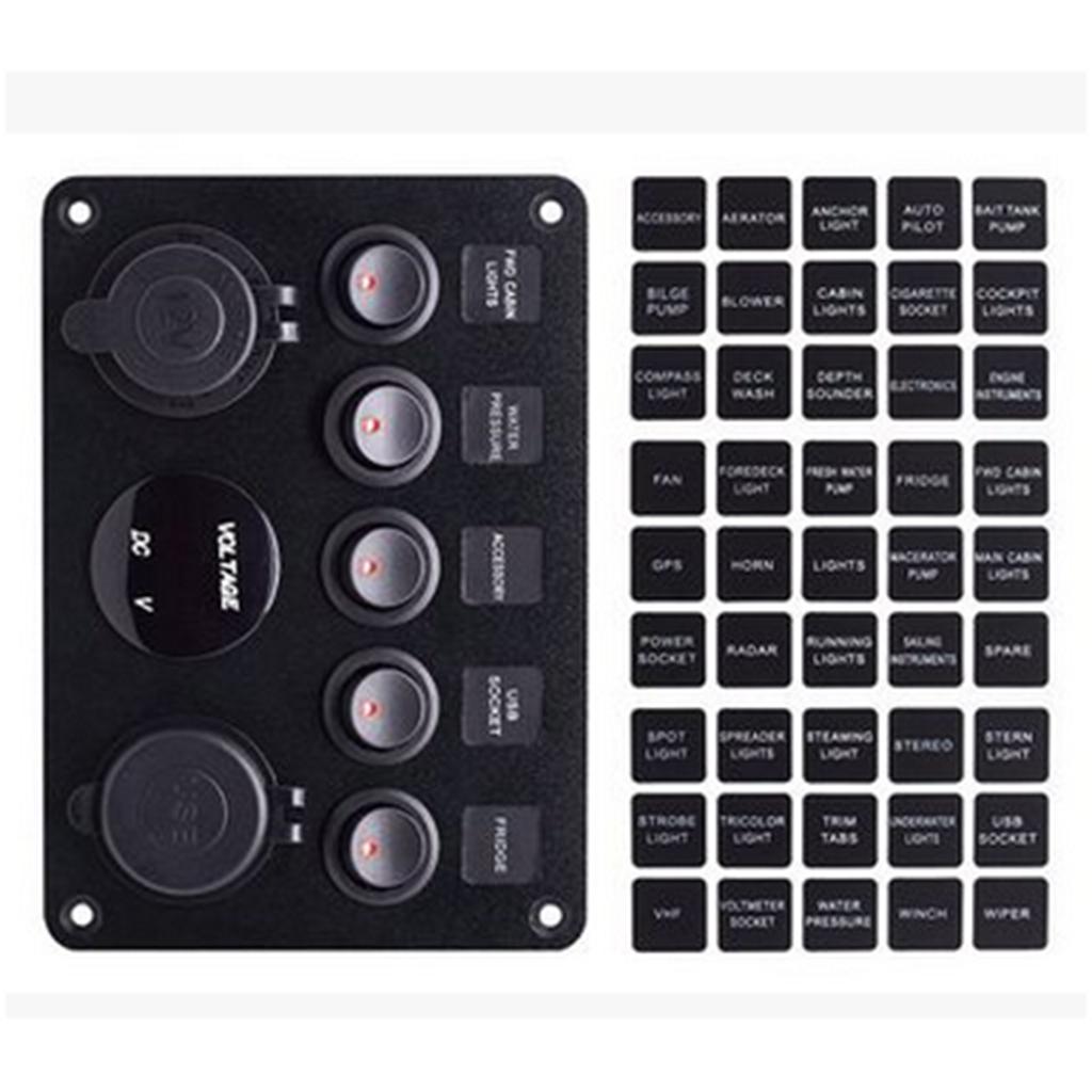 Panel de Interruptores de 5 Ví - Usb Charger reseña y precio