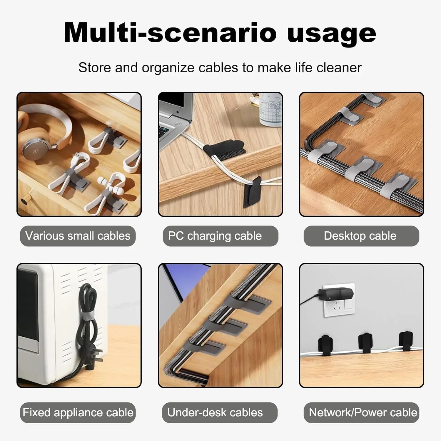 Nuevas bridas reutilizables pa - Cable Organizer reseña y precio