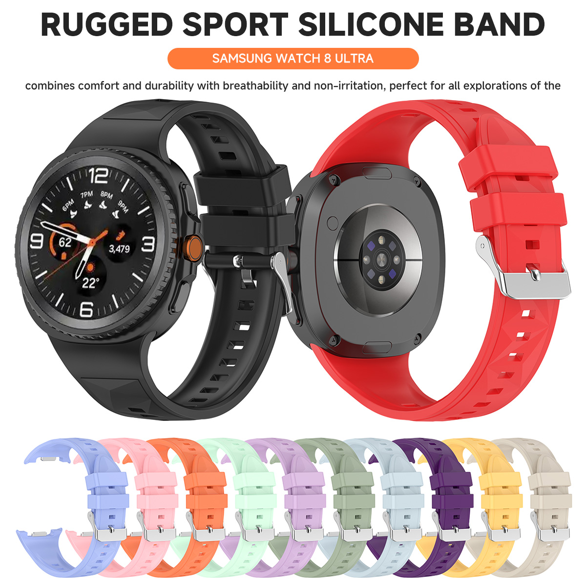 Correa de silicona para Samsun - Smart Watch reseña y precio